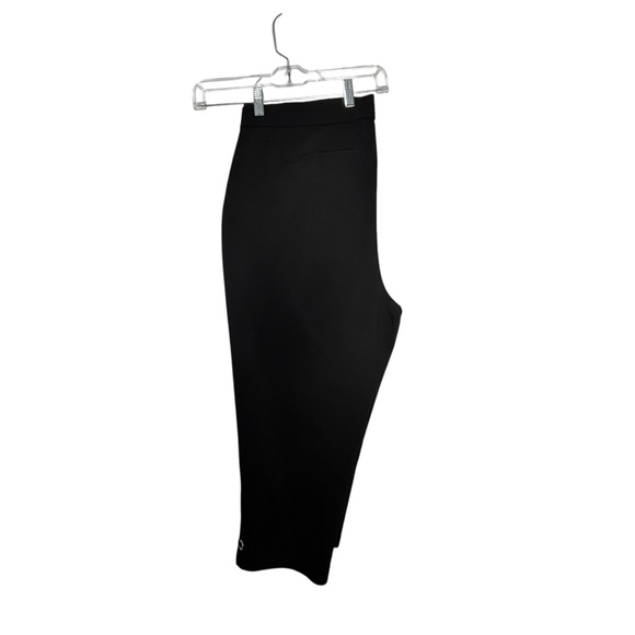 Rafaella Curvy Black Ankle Pants Silver Ankle Grommets NWOT - Picture 3 of 9